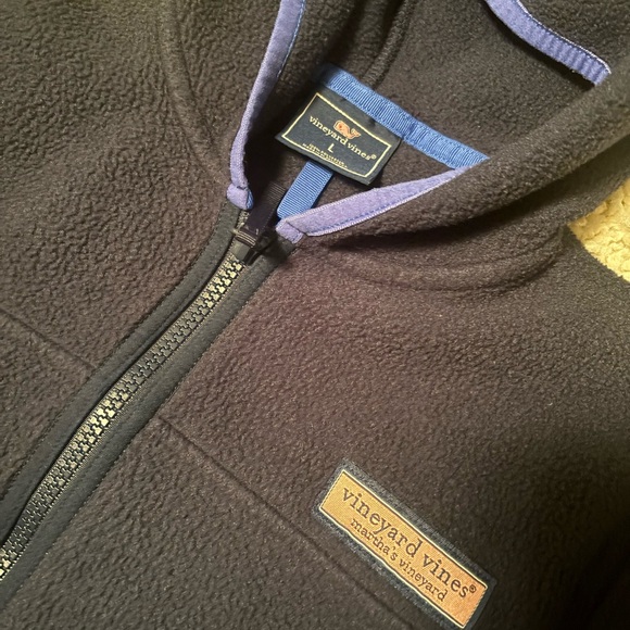 Vineyard Vines Navy Fleece Jacket - Picture 3 of 3